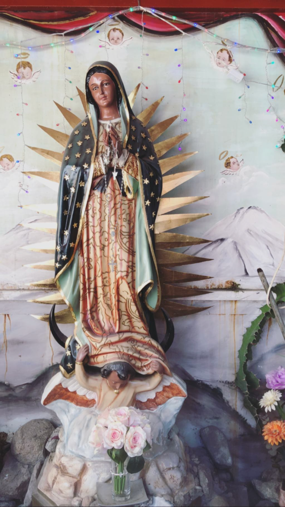 A statue of the Virgin Mary taken in Mexico, 2019